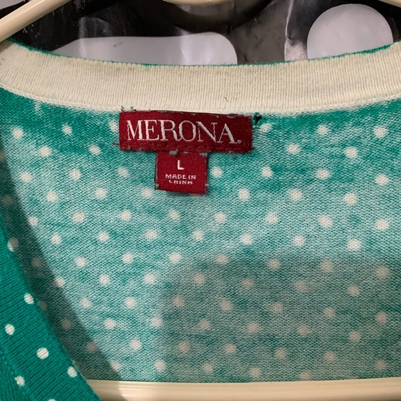 ❌❌SOLD Merona Cardigan Sweater Sz L - Picture 7 of 7